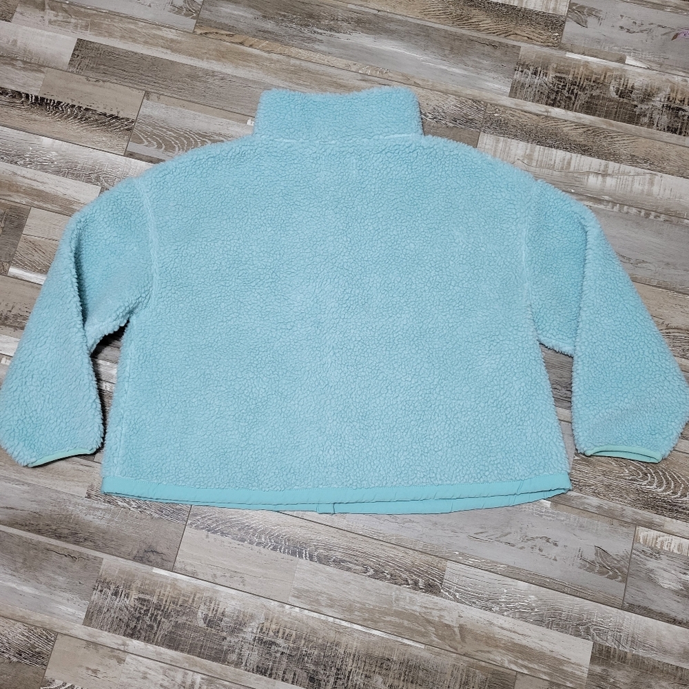 Disney Sketch Mickey Mouse Blue Sherpa Fleece Wool Jacket Size 1X - Picture 2 of 7